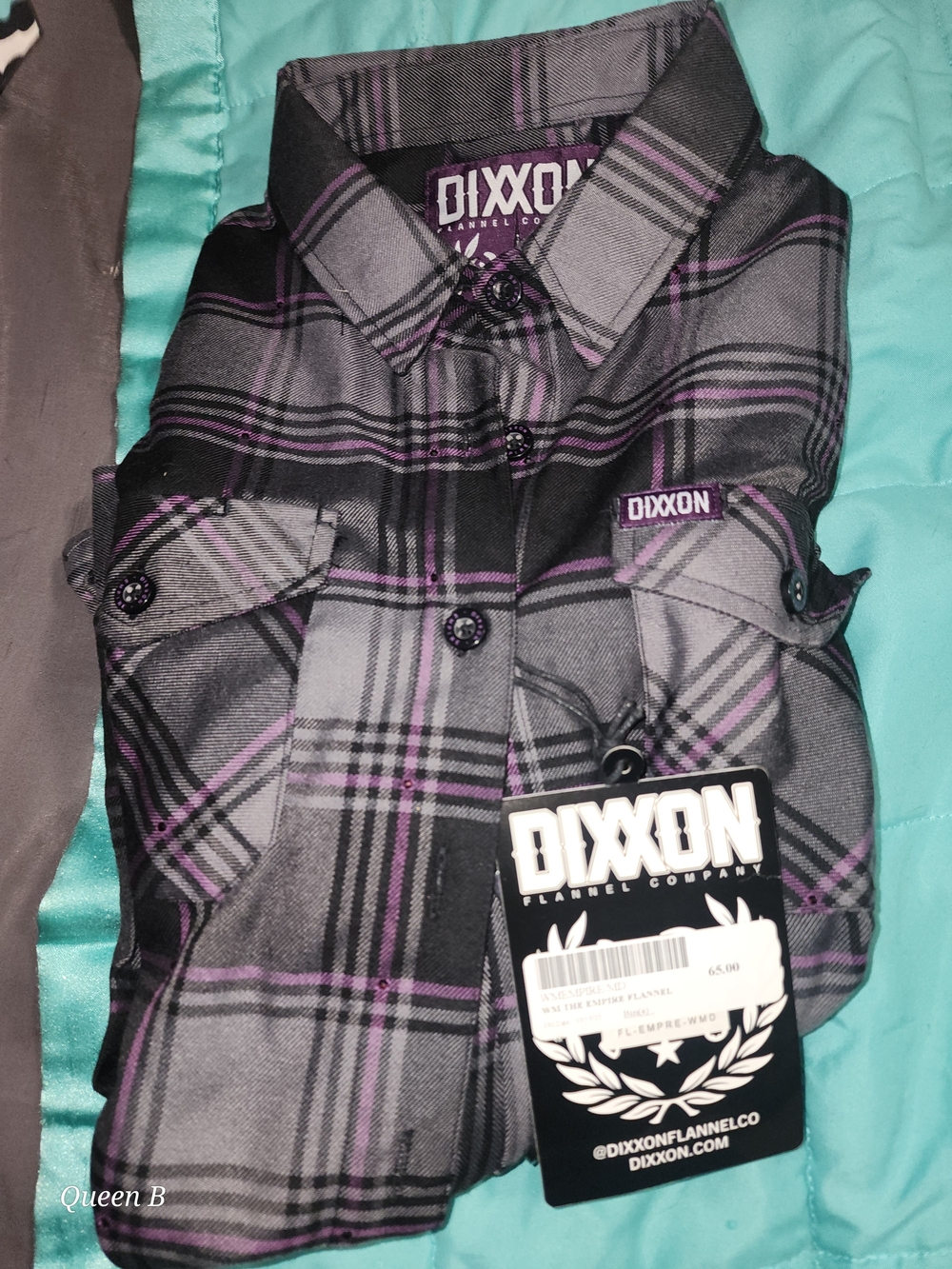 DIXXON Gray & Purple Plaid Button-Down Shirt
